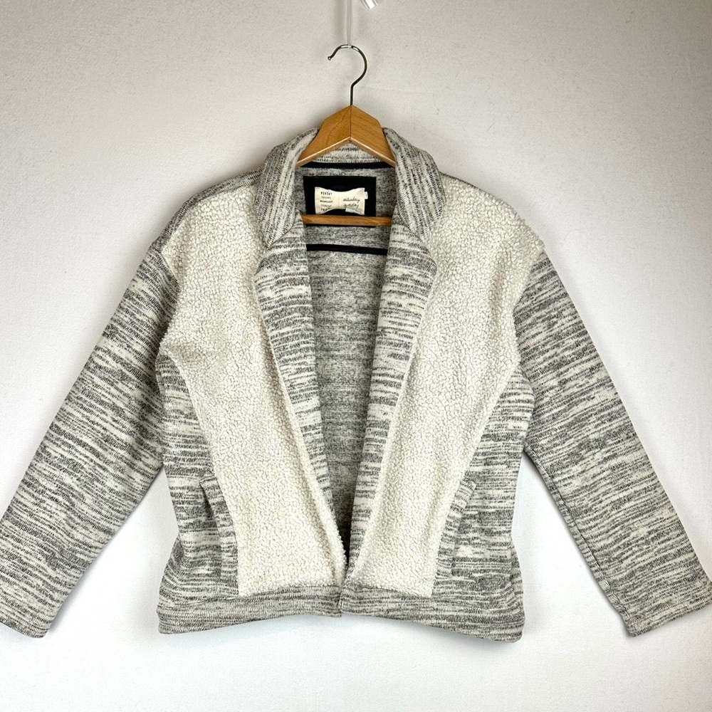 Saturday Sunday Anthropologie  Moelleux Open Front Cardigan Jacket